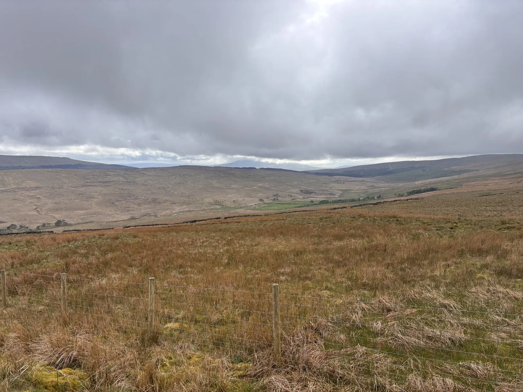 The green Yorkshire Dales under summer skies